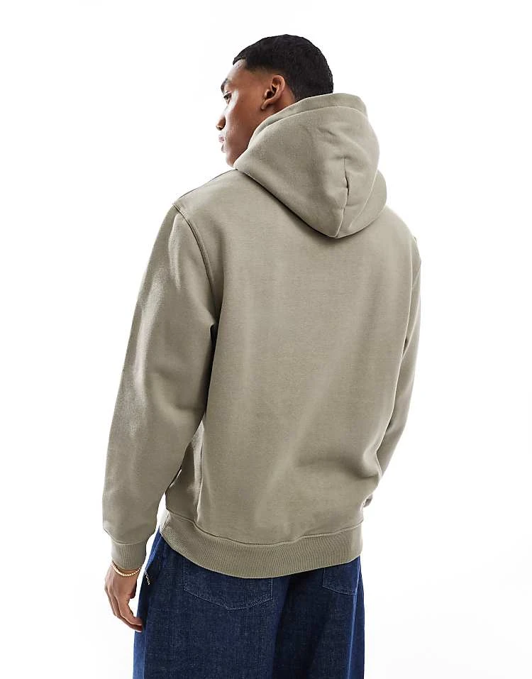 River Island Oversized Embroidered Crane Hoodie In Khaki For Men Khaki - Light 6 River Island Oversized Embroidered Crane Hoodie In Khaki For Men Khaki - Light - Image 4