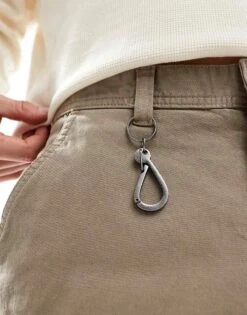 River Island Wide Leg Cargo Trousers Medium Stone For Men Stone - Medium -Layered Clothes 207622120 3