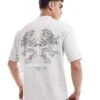River Island Dragon Back Print T-shirt In Grey For Men -Layered Clothes 207622151 1 grey