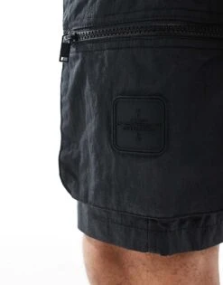 River Island Cargo Shorts In Black For Men 10 River Island Cargo Shorts In Black For Men -Layered Clothes 207627365 3