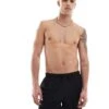 River Island Seersucker Swim Trunks In Black For Men 1 River Island Seersucker Swim Trunks In Black For Men -Layered Clothes 207627371 1 black