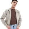River Island Harrington Jacket In Light Stone For Men Stone - Light