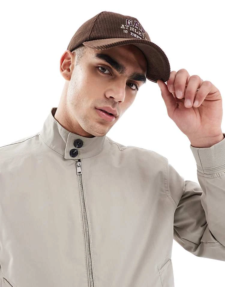 River Island Harrington Jacket In Light Stone For Men Stone - Light 6 River Island Harrington Jacket In Light Stone For Men Stone - Light - Image 4