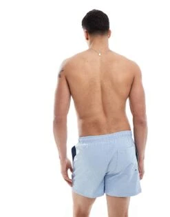 River Island Seersucker Swim Trunks In Light Blue For Men Blue - Light 10 River Island Seersucker Swim Trunks In Light Blue For Men Blue - Light -Layered Clothes 207627446 4