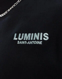 River Island Luminis Oversized T-shirt In Black For Men -Layered Clothes 207645496 3