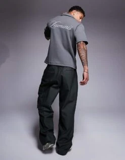 River Island Luminis Over Shirt In Grey For Men Grey - Dark 11 River Island Luminis Over Shirt In Grey For Men Grey - Dark -Layered Clothes 207780139 1 greydark 1