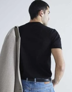 River Island 3 Pack Short Sleeve Slim Fit T-shirt In Black For Men -Layered Clothes 207916605 3