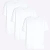 River Island 3pk Muscle Fit T-shirts In White For Men -Layered Clothes 207916773 1 white