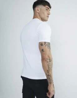 River Island 3pk Muscle Fit T-shirts In White For Men -Layered Clothes 207916773 3