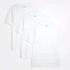River Island 3 Pack Short Sleeve Slim Fit T-shirt In White For Men -Layered Clothes 207917305 1 white