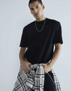 River Island Regular 3 Pack Short Sleeve T-shirts In Black (x3) For Men -Layered Clothes 207928375 2