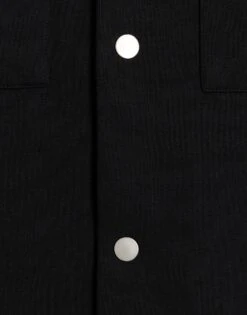 River Island Long Sleeved Slim Jersey Overshirt In Black For Men -Layered Clothes 208013076 3