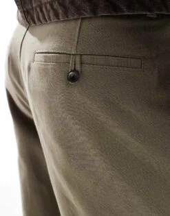 River Island Barrel Worker Trousers In Light Khaki For Men 12 River Island Barrel Worker Trousers In Light Khaki For Men -Layered Clothes 208056487 5