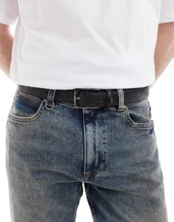 River Island Essential Belt In Black For Men -Layered Clothes 208143855 1 black 1