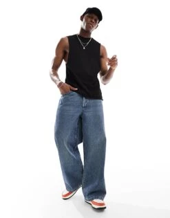 River Island Vest In Black For Men -Layered Clothes 208144292 4