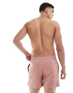 River Island Seersucker Swim Trunks In Pink For Men Pink - Medium 10 River Island Seersucker Swim Trunks In Pink For Men Pink - Medium -Layered Clothes 208147007 4