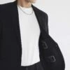River Island Skinny Fit Suit Blazer In Black For Men