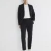 River Island Skinny Fit Suit Trousers In Black For Men