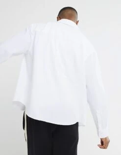 River Island Relaxed Shirt In White For Men -Layered Clothes 208199019 4