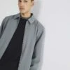 River Island Smart Shacket In Grey For Men -Layered Clothes 208232847 1 grey
