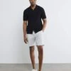River Island Slim Fit Belted Chino Shorts In Grey - Light For Men -Layered Clothes 208266479 1 greylight