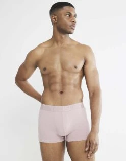 River Island Mixed Pastel Stretch Ri Trunks 4 Pack In Pink - Light For Men -Layered Clothes 208293120 3