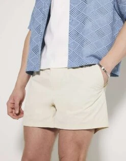 River Island Beige Pack Of 2 Swim Shorts In Multi Colour For Men