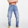 River Island Relaxed Fit Jeans In Light Blue For Men -Layered Clothes 24516412 1 lightblue